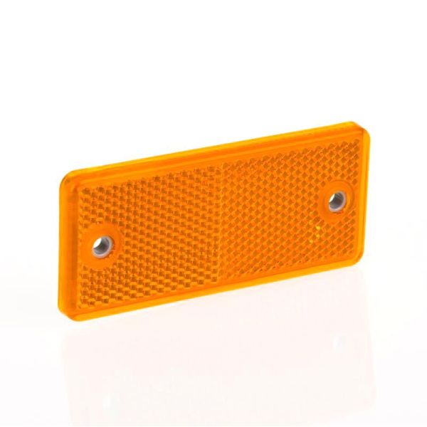 LED catadioptriques rectangulaires à 3 vis, couleur ambre | LeonLeds