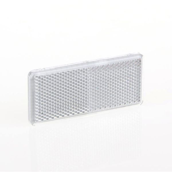 Catadióptrico Rectangular Adhesivo Blanco Ambar Rojo Homologado reflectante | LeonLeds