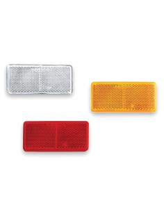 Catadióptrico Rectangular Adhesivo Blanco Ambar Rojo Reflectante Grande Homologado | LeonLeds