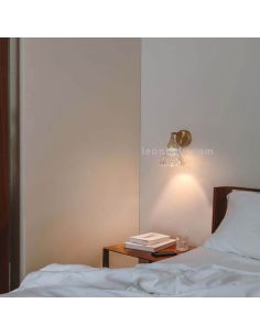 Arandela LED dourada estilo clássico Fixação de parede Veneto | LeónIluminação Leds | candeeiro de parede elegante 2