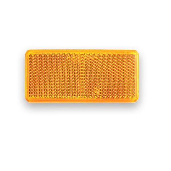 Catadióptrico Rectangular Adhesivo Blanco Ambar Rojo Reflectante Grande Homologado | LeonLeds