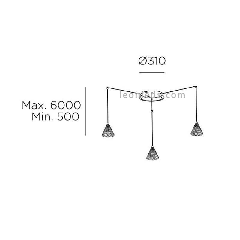 Suspension LED Surfaced LEDS C4 de style classique