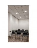 Downlight LED Stram Mini Prismatic 7W sala de conferencias | Leonleds