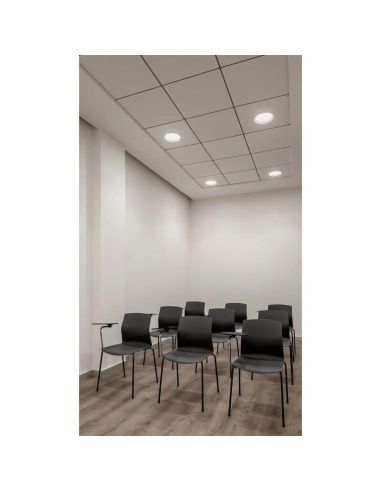 Downlight LED Stram Mini Prismatic 7W sala de conferencias | Leonleds