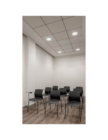 Downlight LED Stram Mini Prismatic 7W sala de conferencias | Leonleds