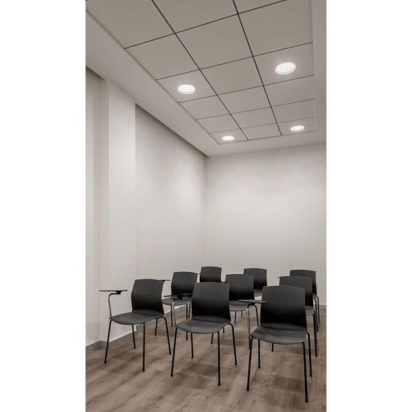 Downlight LED Stram Mini Prismatic 7W sala de conferencias | Leonleds