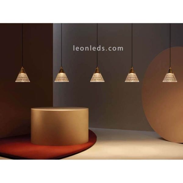 Lámpara de techo LED Veneto para superficie o empotrada  | LeónLeds Iluminación | 1 pantalla para combinar