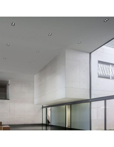 Instalación de focos LED dobles Hubble Double de Arkoslight  empotrados en techo| LeónLeds