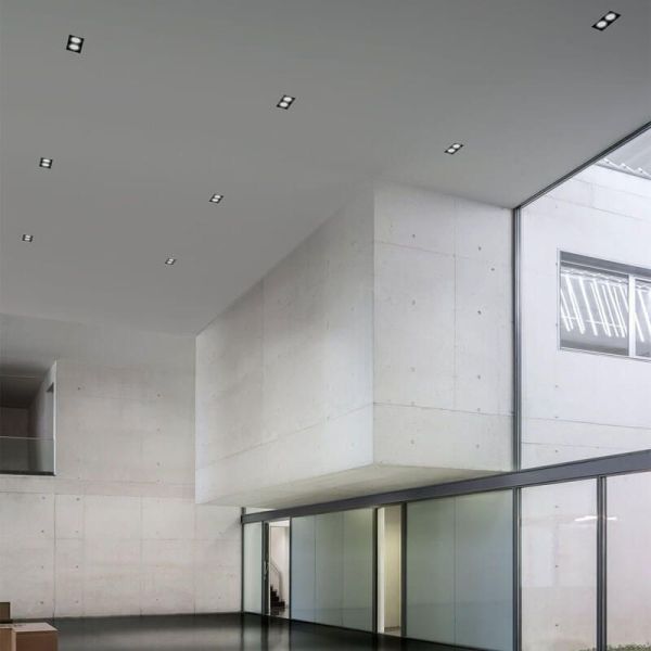 Instalación de focos LED dobles Hubble Double de Arkoslight  empotrados en techo| LeónLeds