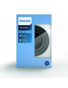 Anneau inclinable encastré GU10 gris Donegal Philips 8718696160886 | leonleds 2