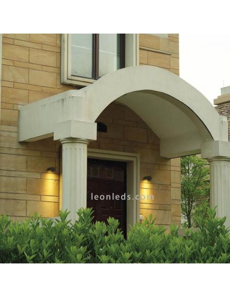 Baliza Exterior Pequeña LED o Aplique Dopo Cairo Aluminio foto de ambiente marca Dopo | LeonLeds