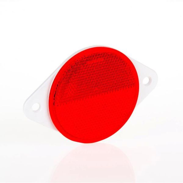 Catadióptrico Redondo 3 Colores DOB-039 Rojo | LeonLeds