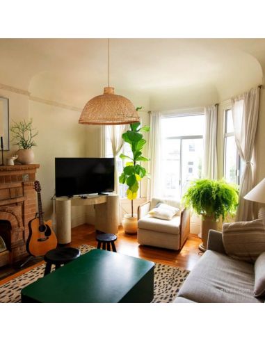 Ambiente de Lámpara de techo de Bambú Sulion | LeonLeds