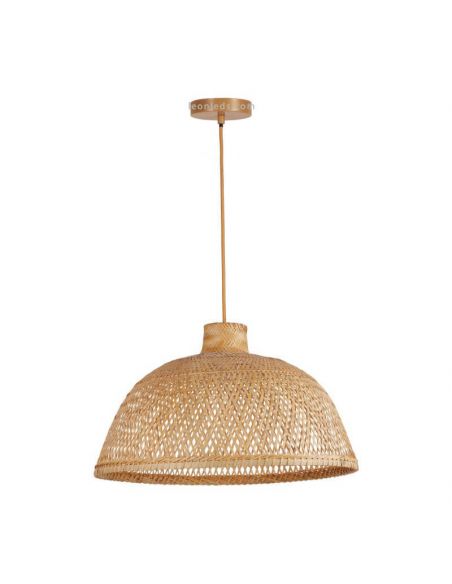 Luminária de teto em bambu Sulion | leonleds