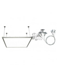 Kit Soportes para instalar paneles LED suspendidos permiten la regulación de altura del Panle LED | LeonLeds Iluminación 2