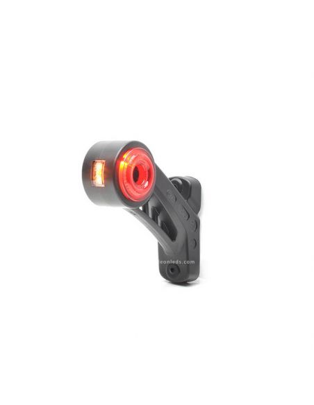 Cuerno corto con aro LED con luz Delantera, Roja y Ambar 12V/24V Was 625BC | LeonLeds