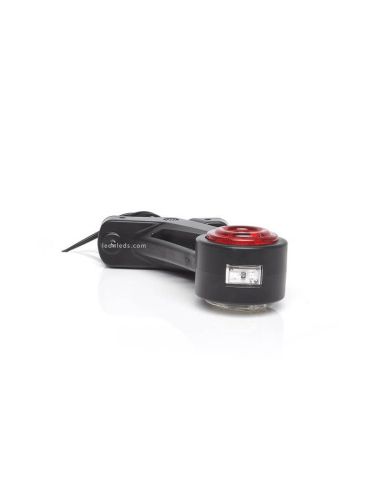 Cuerno corto con aro LED con luz Delantera, Roja y Ambar 12V/24V Was 625BC | LeonLeds