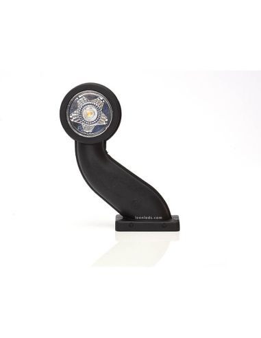 Avertisseur LED incurvé 12V-24V Lumière Rouge et Blanche 880 Was | leonleds