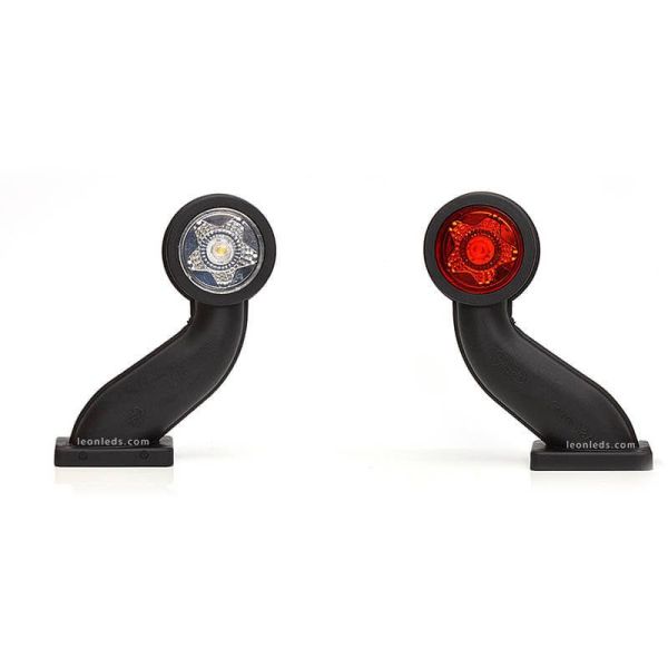 Avertisseur LED incurvé 12V-24V Lumière Rouge et Blanche 880L Was | leonleds