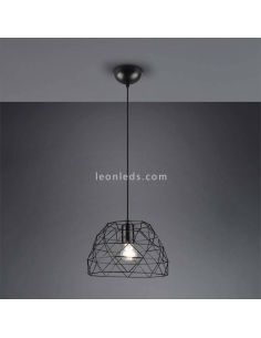 Luminária de teto em arame preto Haval Trio Lighting | Leon Iluminação LED 2