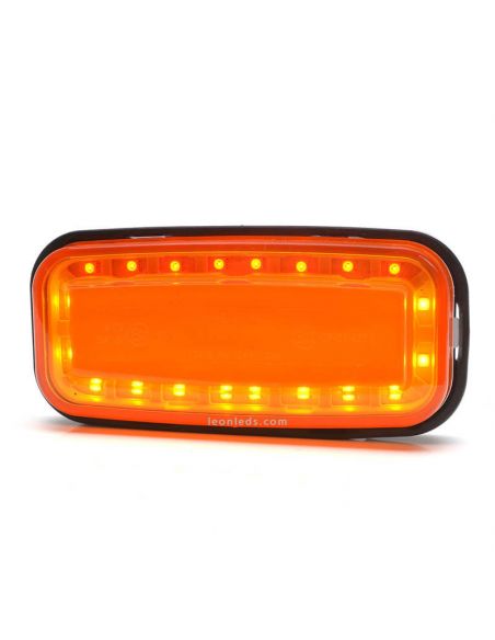 Piloto multifunción trasero LED pequeño con luz de freno, posición trasera e intermitente 1481 R S1 2A Was | LeonLeds