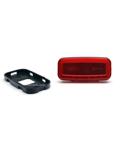 Soporte Piloto trasero LED mini con luz de freno, posición Neon y reflectante 1481 R S1 Was | LeonLeds