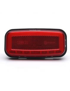 Piloto trasero LED mini con luz de freno, posición Neon y reflectante 1481 R S1 Was | LeonLeds 2