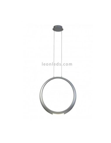 Lámpara de Techo LED moderna color Plata serie Ring Mantra | LeonLeds Iluminación