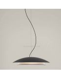 Suspension LED avec double abat-jour en métal et deux tailles Noway | Éclairage LeónLeds | grand noir