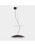 Lámpara LED colgante doble pantalla metálica y dos tamaños Noway | LeónLeds Iluminación | Negra grande