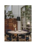 Lámpara de techo con forma campana estilo industrial Napa 1xE27 | LeónLeds Iluminación | color negro para bar