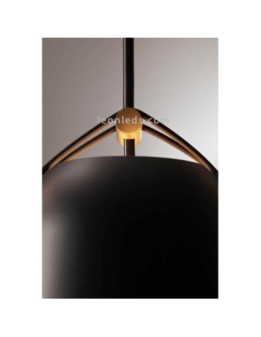 Lámpara de techo con forma campana estilo industrial Napa 1xE27 | LeónLeds Iluminación | con luz superior y detalle