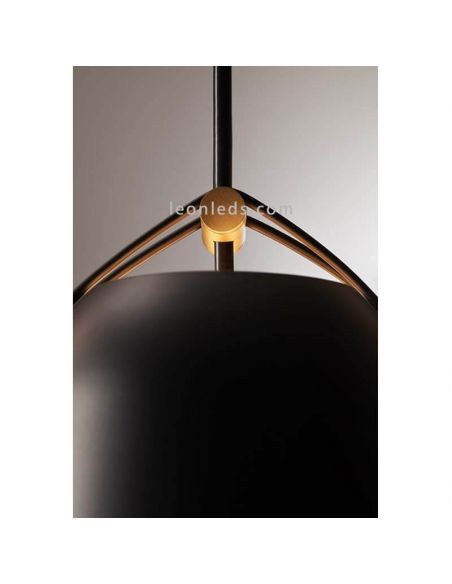 Lámpara de techo con forma campana estilo industrial Napa 1xE27 | LeónLeds Iluminación | con luz superior y detalle