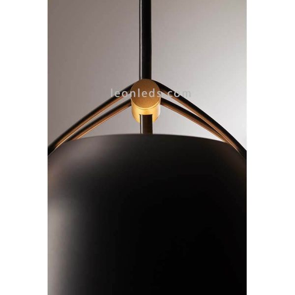 Lámpara de techo con forma campana estilo industrial Napa 1xE27 | LeónLeds Iluminación | con luz superior y detalle