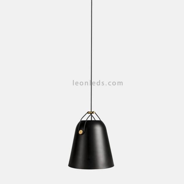 Plafonnier cloche de style industriel Napa 1xE27 | Éclairage LeónLeds | couleur noire