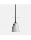 Lámpara de techo con forma campana estilo industrial Napa 1xE27 | LeónLeds Iluminación | color gris