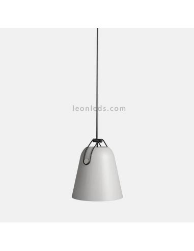 Plafonnier cloche de style industriel Napa 1xE27 | Éclairage LeónLeds | gris