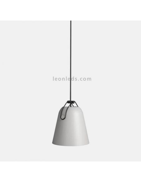 Lámpara de techo con forma campana estilo industrial Napa 1xE27 | LeónLeds Iluminación | color gris