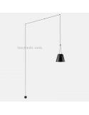Suspension conique Attic Wall Fixture 1xE27 | Éclairage LeónLeds | applique murale noire