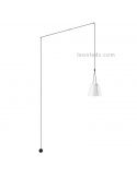 Aplique colgante con forma de cono Attic Wall Fixture 1xE27 | LeónLeds Iluminación | aplique blanco