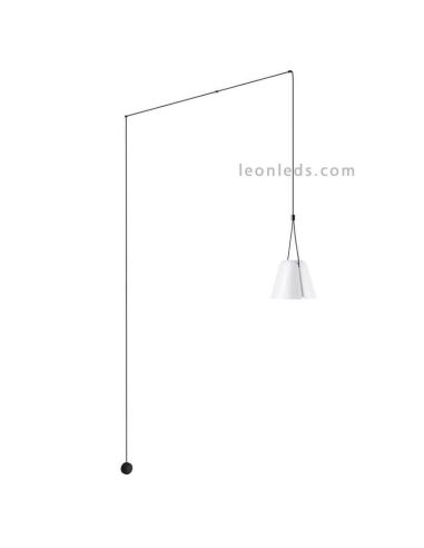 Aplique colgante con forma de cono Attic Wall Fixture 1xE27 | LeónLeds Iluminación | aplique blanco