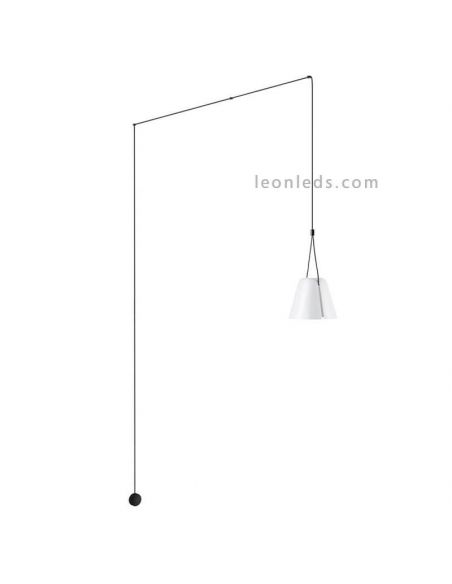 Aplique colgante con forma de cono Attic Wall Fixture 1xE27 | LeónLeds Iluminación | aplique blanco