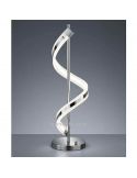 Lampe de table LED au design moderne en chrome, une photo d'ambiance | Éclairage LeonLeds