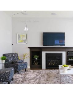 Luminária pendente cônica Luminária de parede para sótão 1xE27 | LeónIluminação Leds | luz de parede branca 2