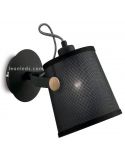 Aplique de Pared color Negra serie Nordico marca Mantra Iluminación Leonleds Iluminación