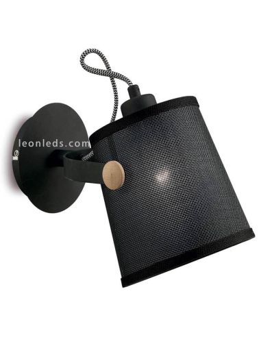 Wall Light cor preta série nórdica marca Mantra Iluminación Leonleds Iluminación