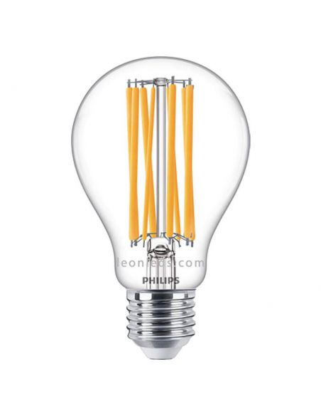 Bombilla E27 LED Filamento 13W - 120W A67 4000K LED classic Philips | LeonLeds.com