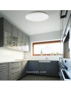 Plafon led 60w con mando a distancia redondo Zero Smart | LeonLeds Iluminación 2
