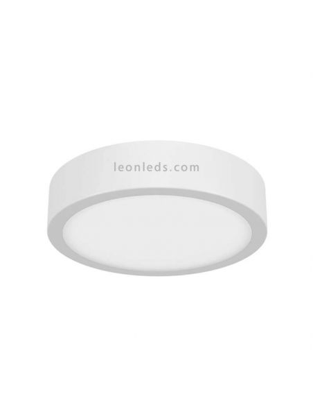 Plafón LED superficie redondo de color Blanco serie Saona marca Mantra Iluminación | LeonLeds Iluminación