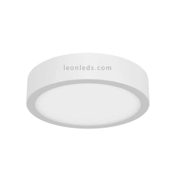 Plafón LED superficie redondo de color Blanco serie Saona marca Mantra Iluminación | LeonLeds Iluminación